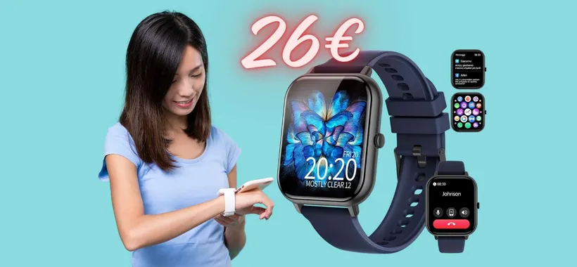 Smartwatch PAZZESCO a PREZZO ASSURDO, solo su Amazon tuo a 26€