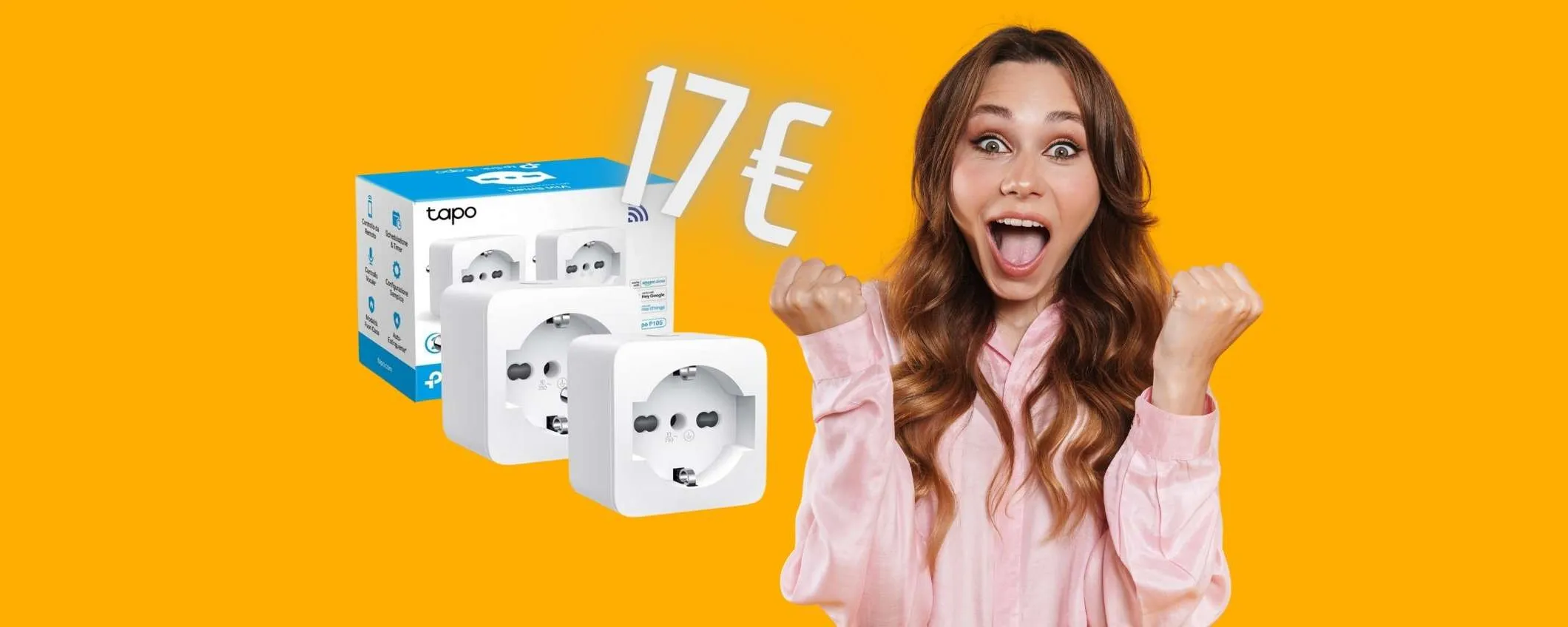 Tapo P105: 2 prese smart per controllo remoto intelligente a soli 17€