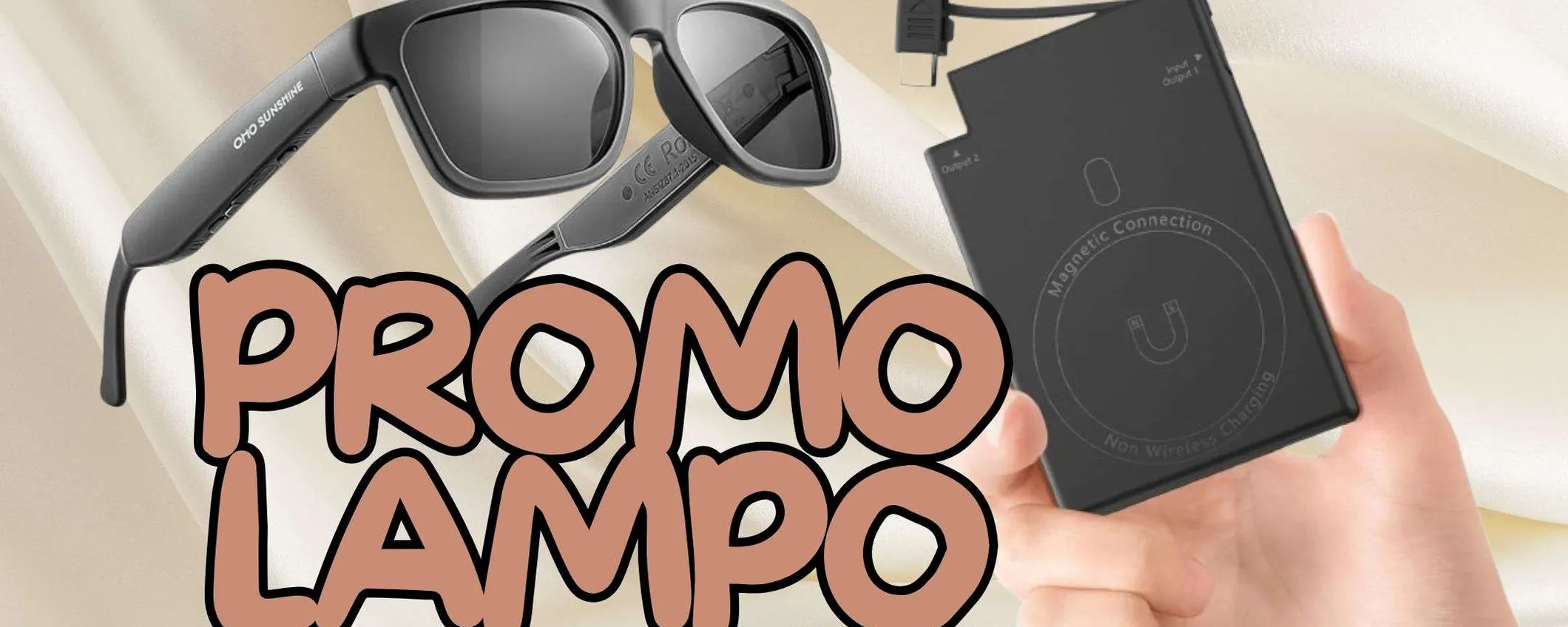 Promo lampo Amazon 20/3, c'è da SBRIGARSI: ci sono gli occhiali smart a 16€