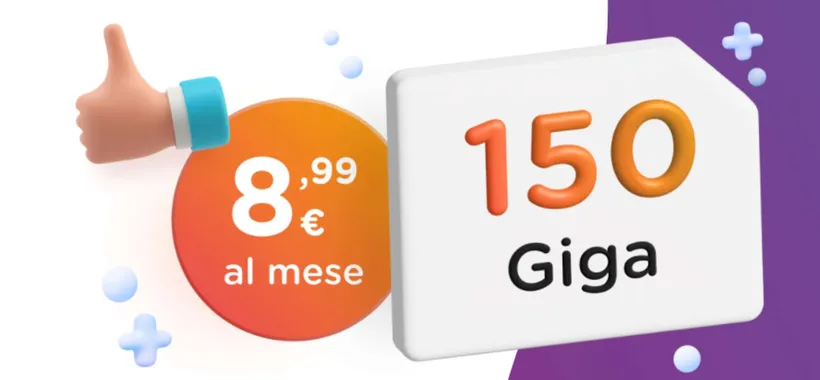 Ho: Promo 150GB a 8,99€ al mese SENZA VINCOLI
