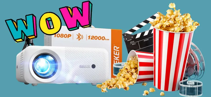 CINEMA a CASA con questo proiettore portatile wireless a 40€ in MENO
