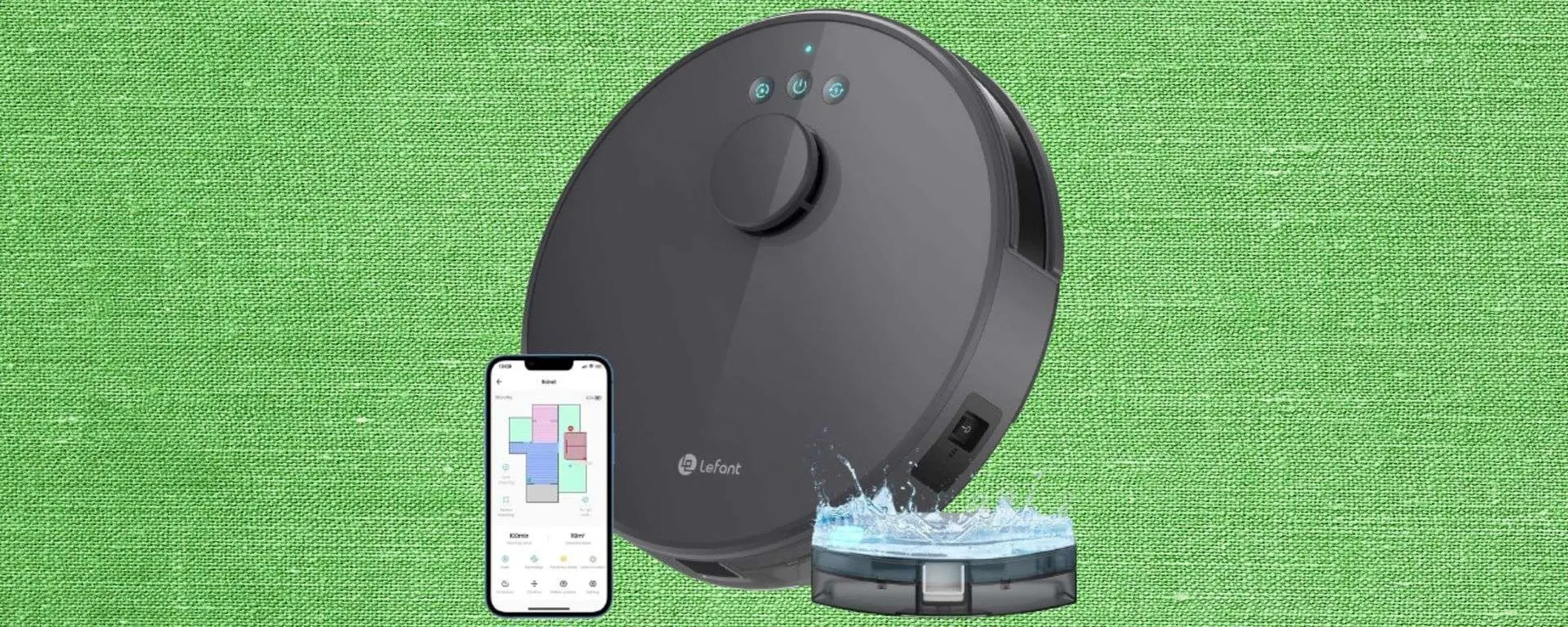 Robot aspirapolvere 2-in-1 Lefant: con il 54% è il BEST BUY del giorno