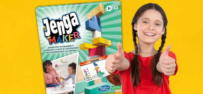 Jenga Maker Hasbro, divertimento assicurato: SUPER offerta su Amazon