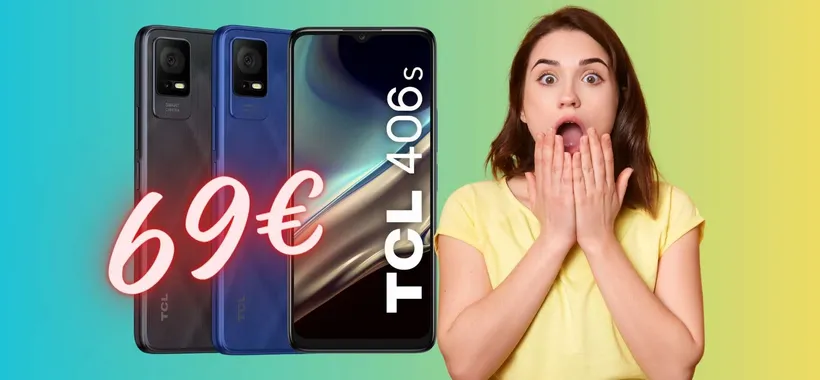 TCL 406S: lo smartphone SUPER ECONOMICO che non delude, tuo a 69€