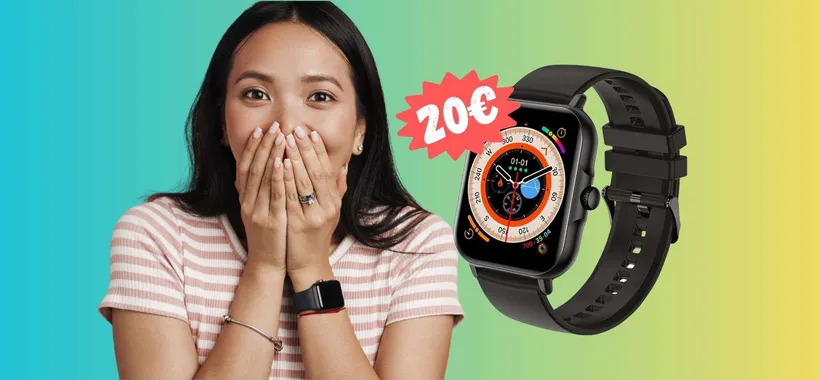 Smartwatch impermeabile con microfono per chiamate a SOLI 20€