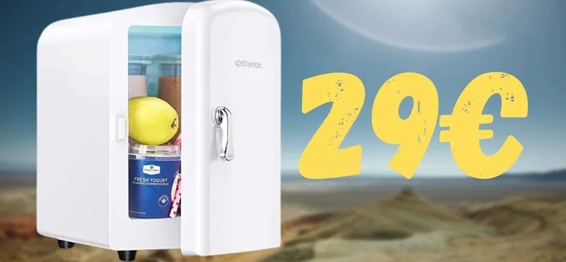 Questo mini frigo è uno SPETTACOLO: prezzo assurdo su Amazon (29€)