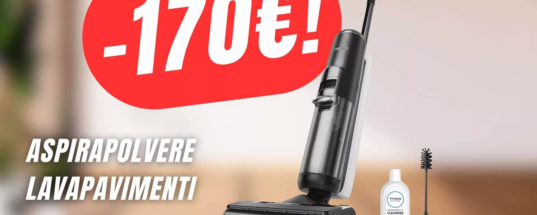 Robot aspirapolvere 2-in-1 in offerta: con il coupon lo paghi solo 165€