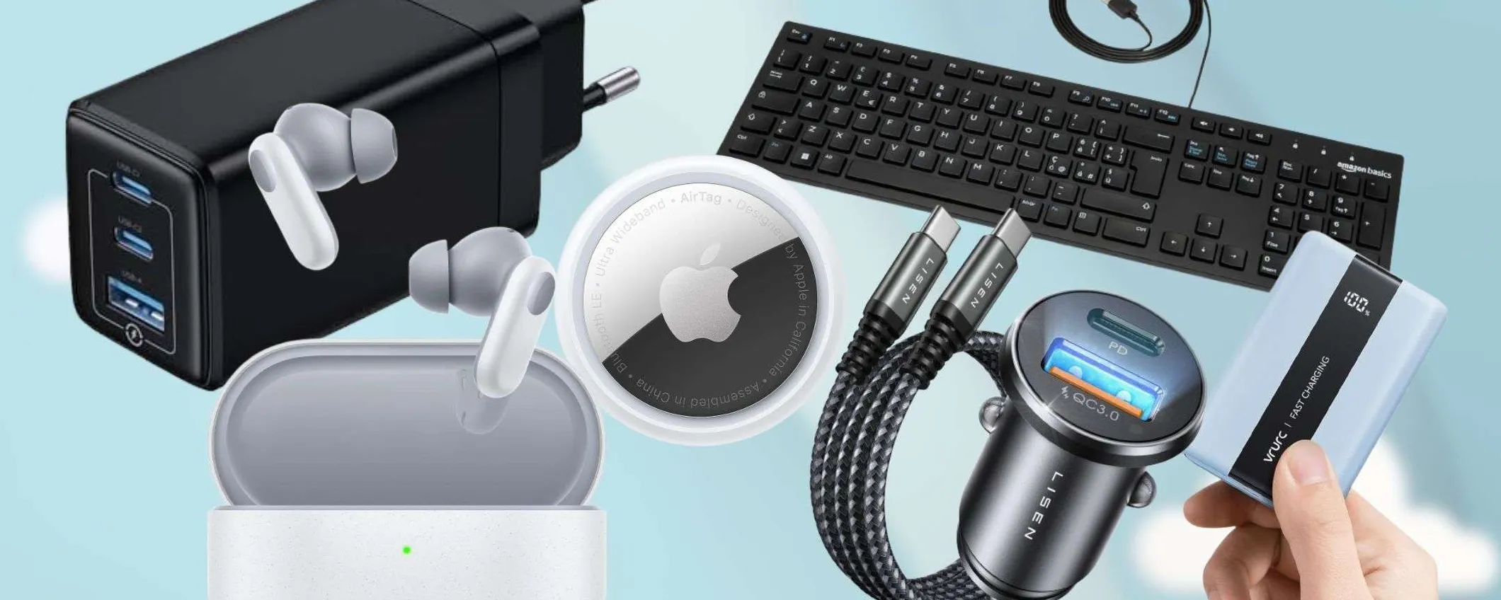Tecnologia da 7€ a 29€: sezione dei prodotti del momento Amazon INFUOCATA