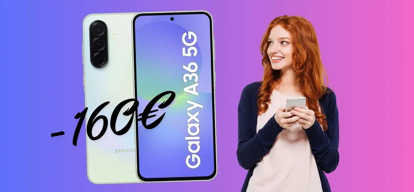 Medio gamma senza spendere un capitale? Samsung Galaxy A36 5G (-35%)