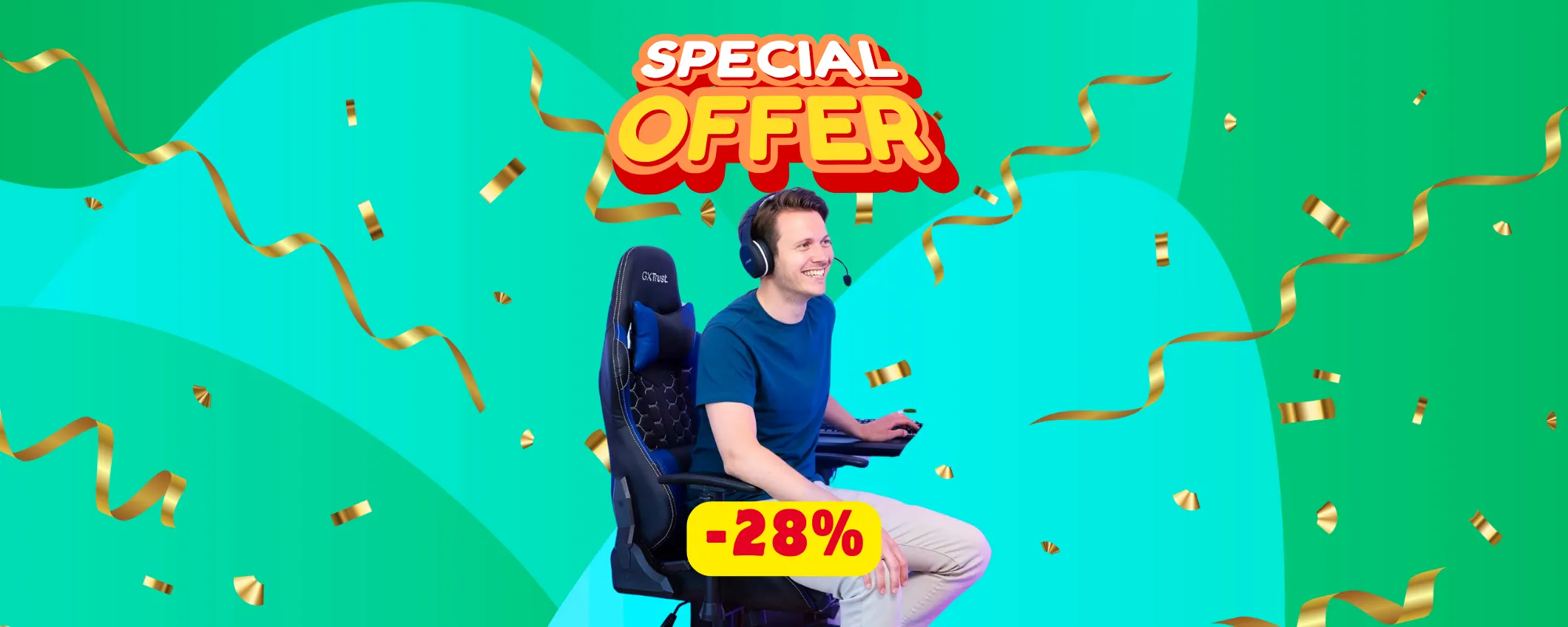 Sedia da gaming Trust in sconto SHOCK: -28% e puoi rateizzare!