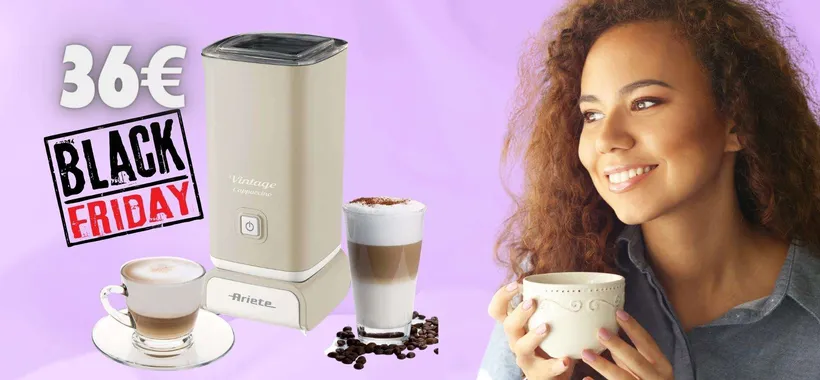 Montalatte elettrico Ariete: cappuccino come al Bar in 2 minuti (36€)