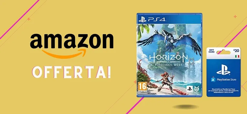 Prenota Horizon Forbidden West su Amazon e ricevi 20€ di credito PSN!