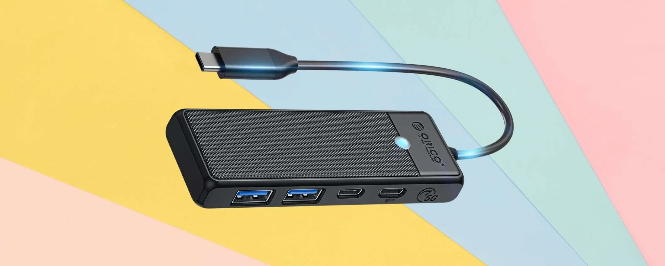 HUB USB C 4 porte e supporto 100W, prezzo irrisorio per TANTA comodità