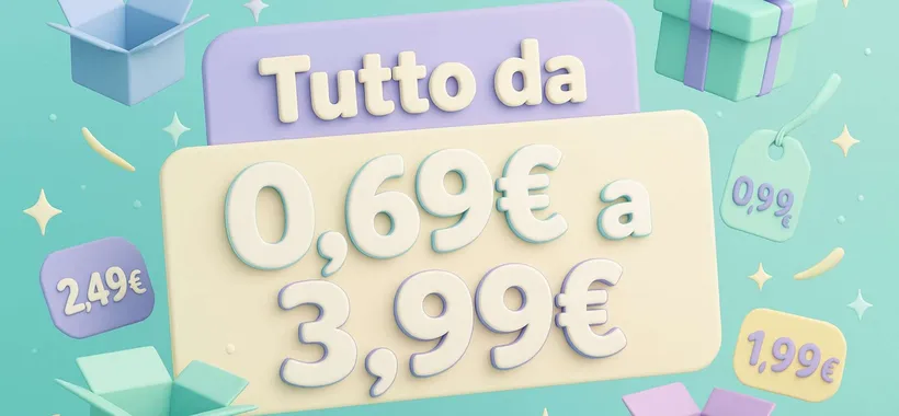 Amazon magazzini IMPAZZITI: una valanga di offerte da 0,69€ a 3,99€
