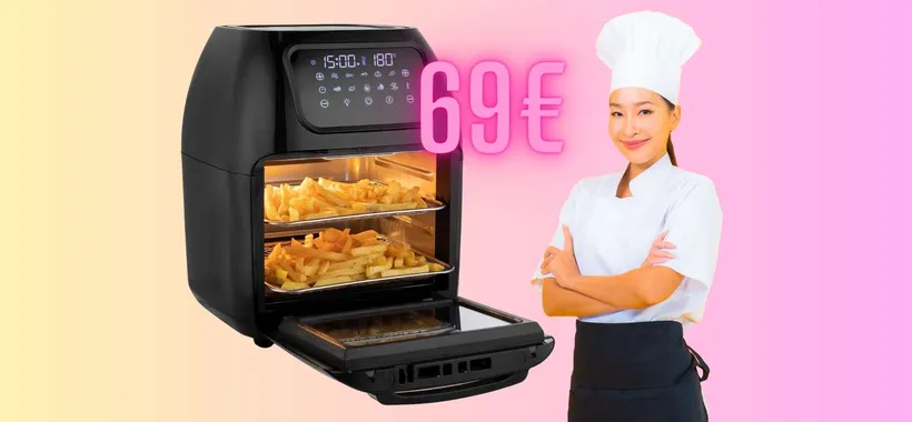 Piatti buonissimi e senza grassi con la friggitrice ad aria Tristar da 10L (69€)