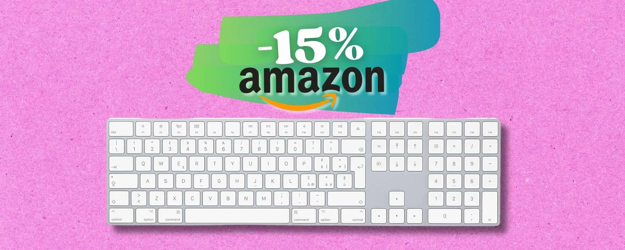 Apple Magic Keyboard in versione ESTESA e layout italiano a super prezzo