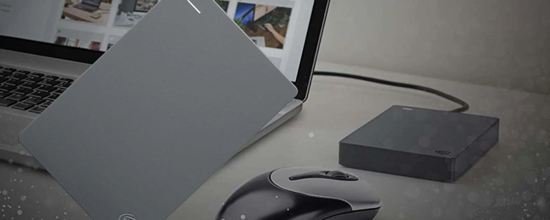 Da Seagate, una BESTIA di hard disk esterno 2TB a 56€: sconto Amazon da paura (-44%)