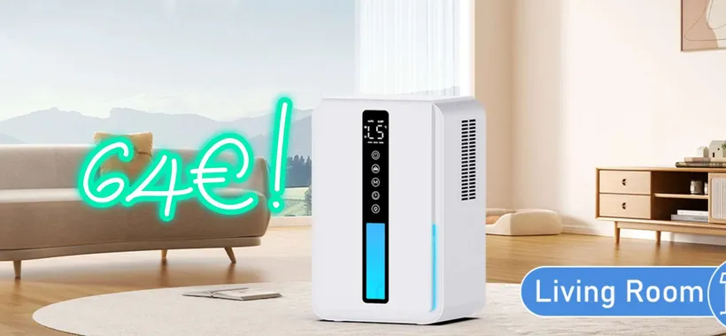 Basta umidità e muffa con questo Deumidificatore a soli 64€