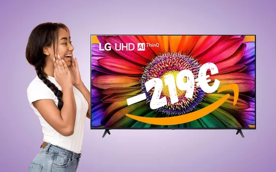 Smart TV LG 4K da 50'' in SCONTO di 219€: le follie di Amazon