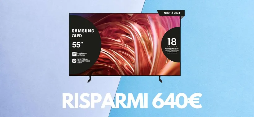 Samsung OLED da 55", prezzo giù del 38%: un'offerta davvero IMPERDIBILE