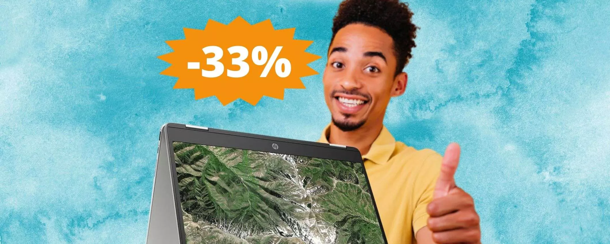 HP Chromebook x360: MEGA sconto del 33% su Amazon