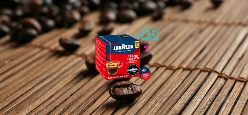 216 Capsule Caffè Lavazza Crema e Gusto al 23% di SCONTO