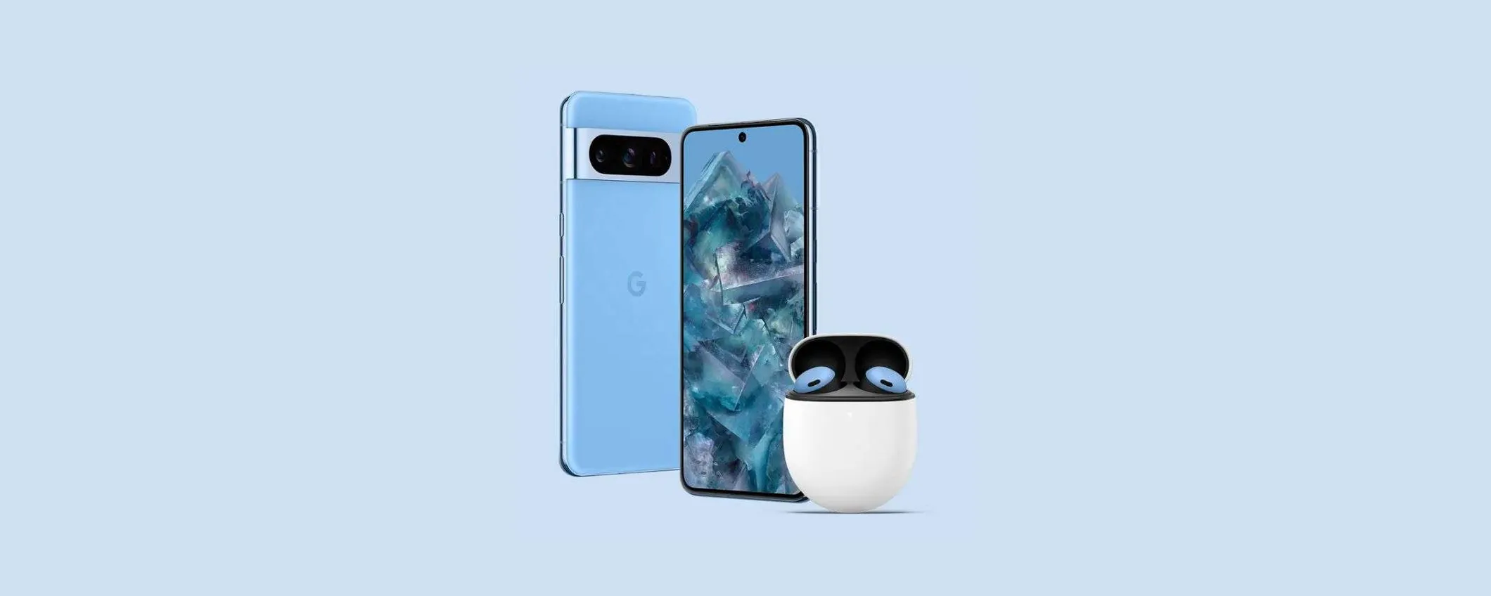 Da Unieuro Pixel 8 e variante Pro in bundle con Buds Pro (risparmi 228,90€)