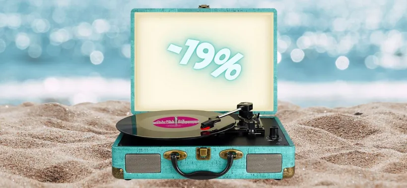 Fascino VINTAGE, tecnologia MODERNA: giradischi portatile con Bluetooth