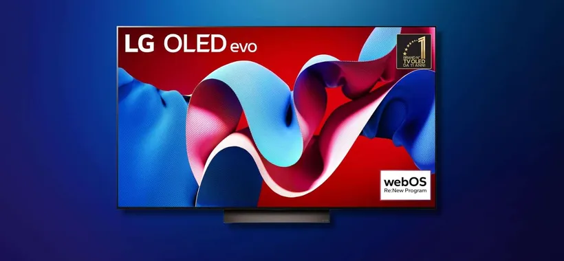 LG OLED evo C4 da 77 pollici a 2.197€: pannello 4K a 144Hz, Dolby Vision e processore α9 Gen7 con il 45% di scont
