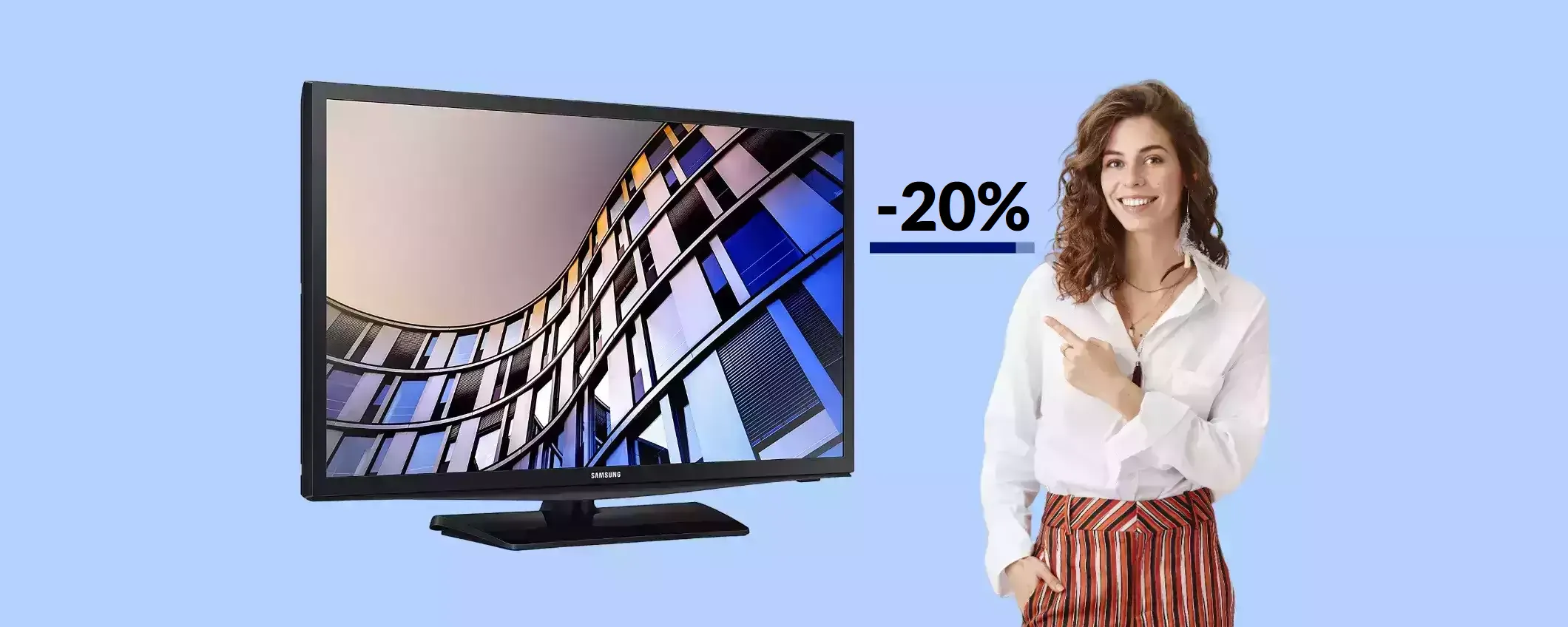 Smart TV Samsung 24'' con Alexa: il prezzo precipita sotto i 200€