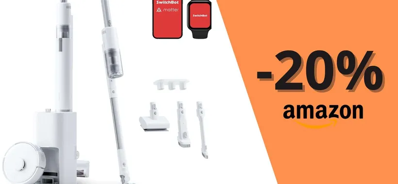 SUPER PREZZO SwitchBot: combo robot+aspirapolvere con sconto -20%
