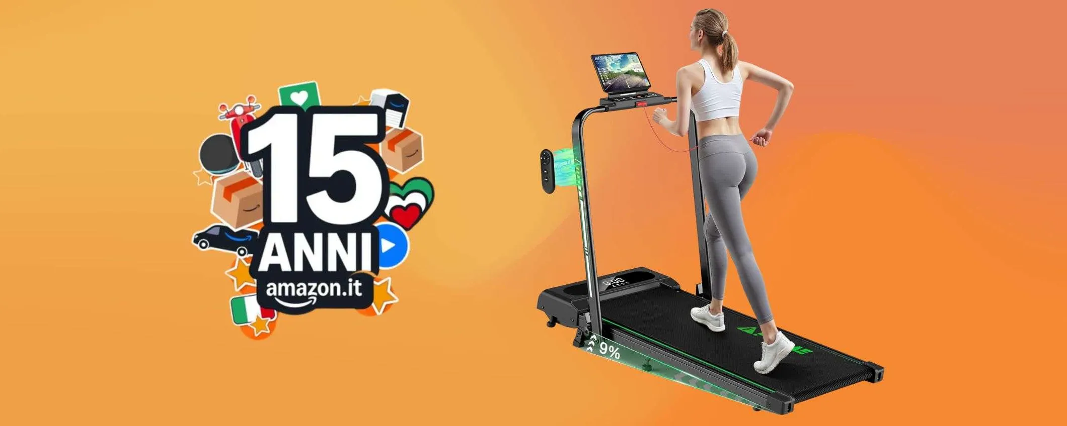 Tapis Roulant elettrico pieghevole 5-in-1 in offerta: è settembre, non puoi più rimandare