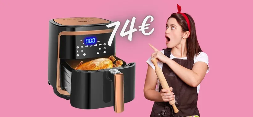 Aigostar Cube 30IBT: friggitrice ad aria da 7Litri e 7 programmi (74€)