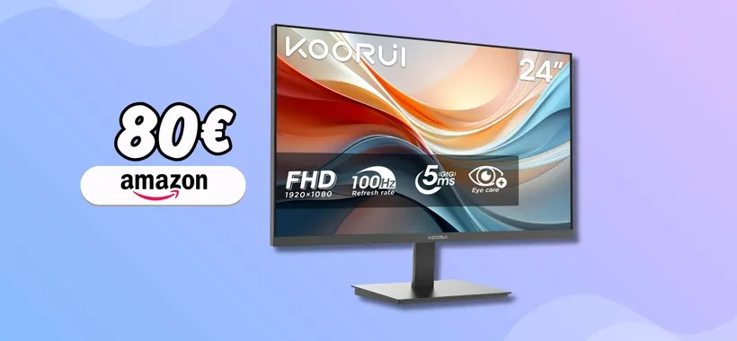 Monitor 24 FHD con meno di 80€? Possibile con questo modello KOORUI