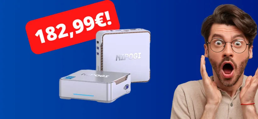 Mini PC con Windows 11 Pro a meno di 200€: l'offerta imperdibile del giorno