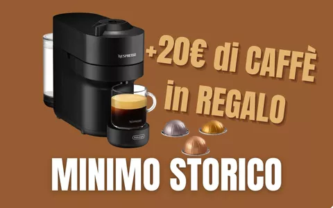 Macchina per il caffè De'Longhi al MINIMO STORICO + 20€ di caffè Nespresso  in