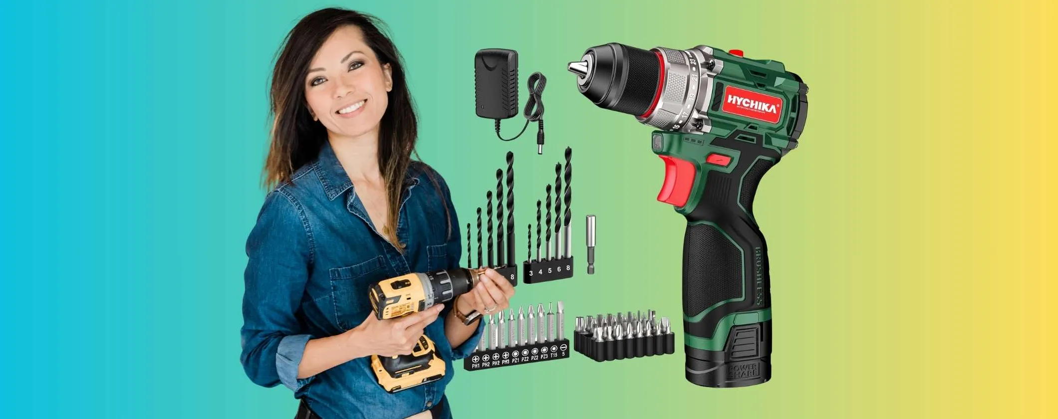 Trapano avvitatore a batteria accessoriato dal prezzo ridicolo (50€)