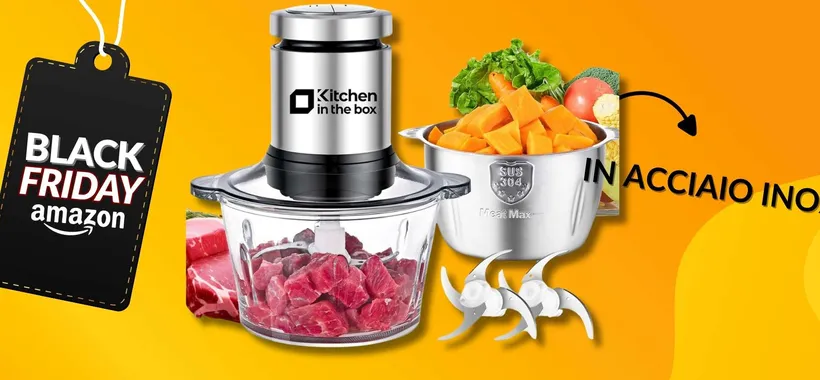Tritatutto Kitchen in The Box: in acciaio inox e DOPPIO sconto
