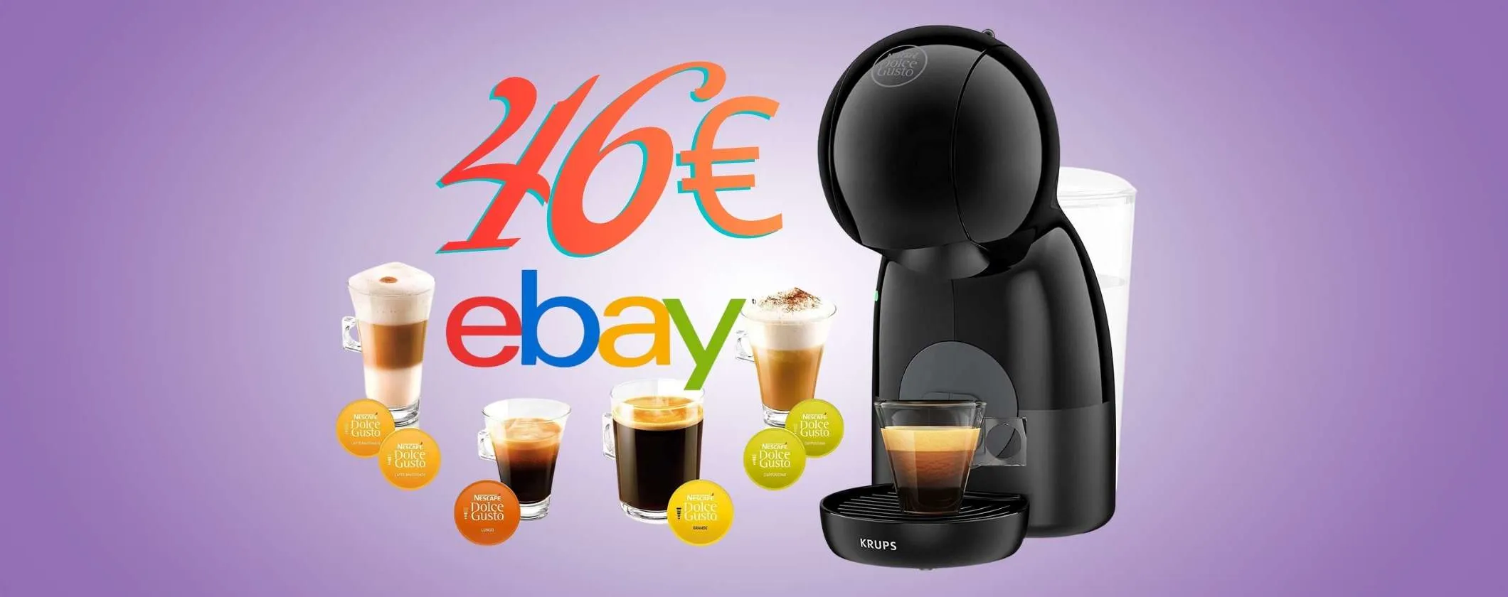 Krups Piccolo Xs: la macchina giusta per un caffè buonissimo da barista (46€)