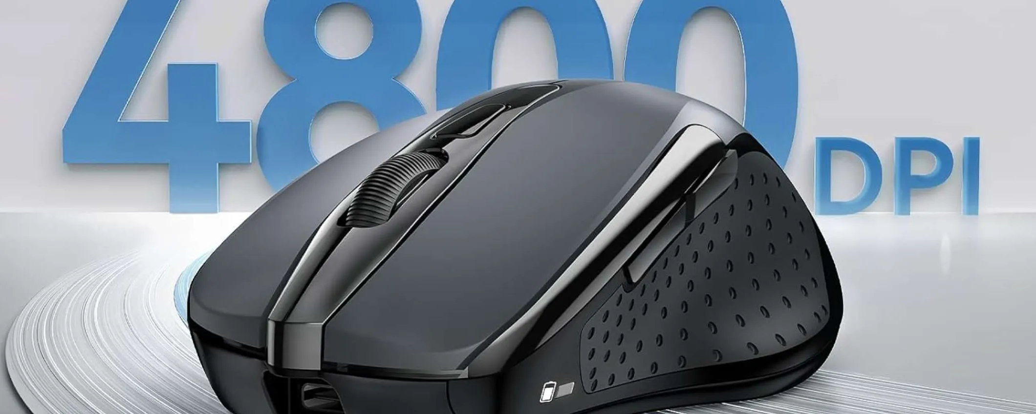 Mouse wireless super ergonomico per fare meno fatica tuo con appena 14€