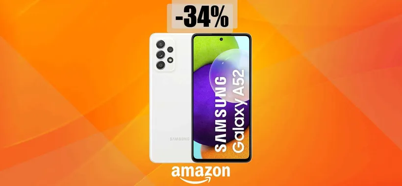 Samsung Galaxy A52 in SUPER SCONTO: ancora poche unità (-131€)