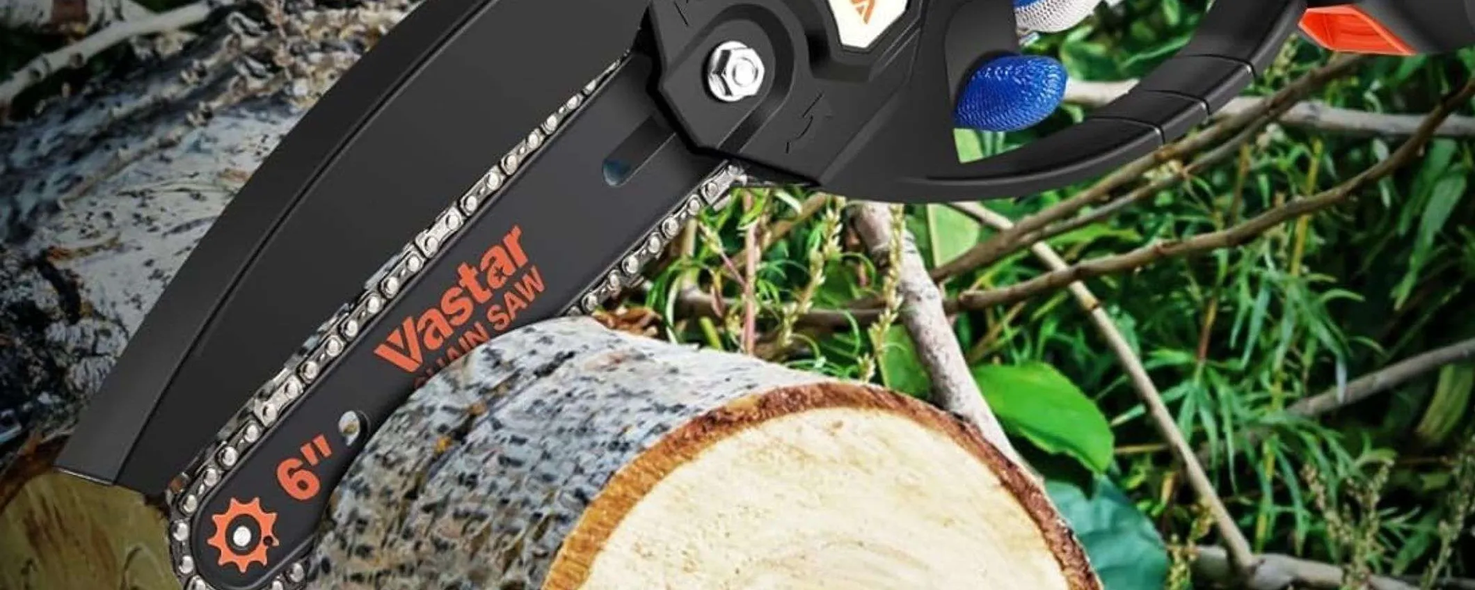 Motosega di qualità a 29,99€ con 2 batterie, accessori e custodia (Amazon)