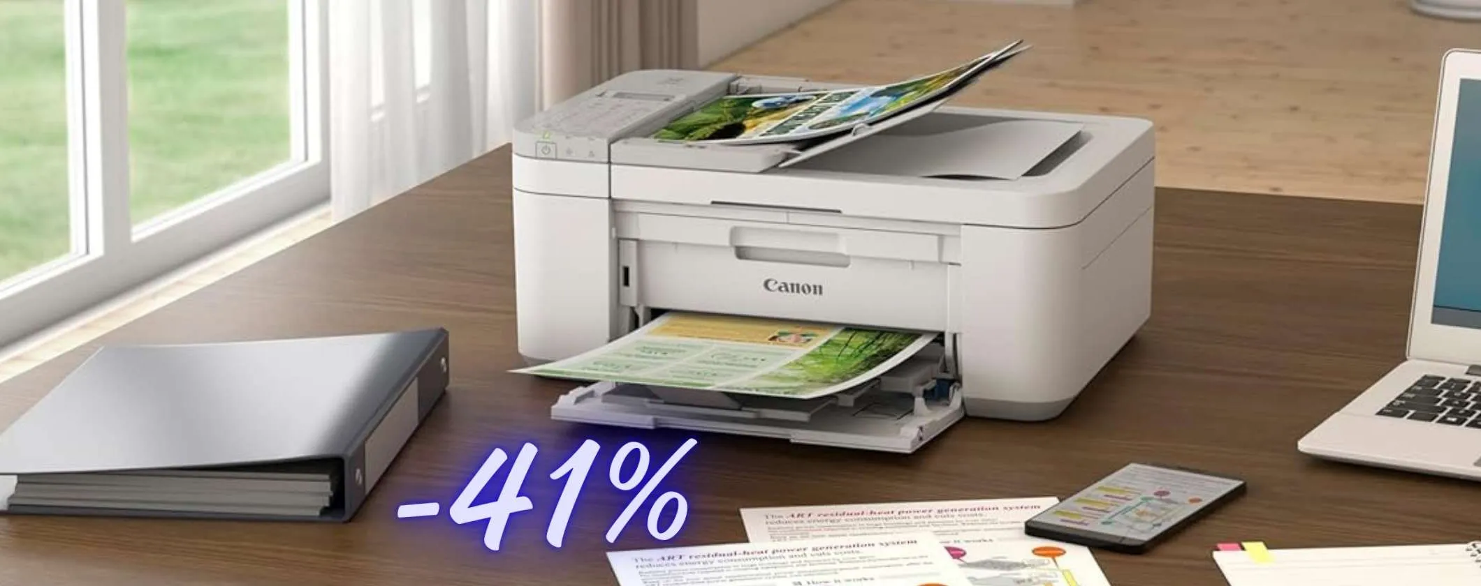 Canon PIXMA: stampante multifunzione wireless 4 in 1 a prezzo shock (-41%)