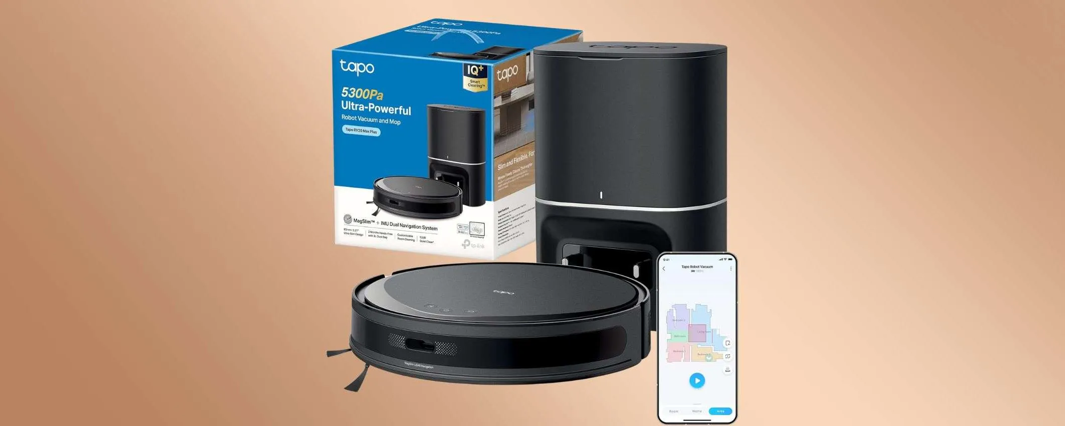LAVA e ASPIRA: questo robot aspirapolvere Tapo fa tutto ed è in MAXI SCONTO