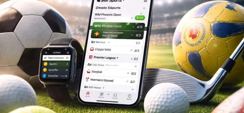Apple Sports aggiunge il golf professionistico e nuove coppe europee