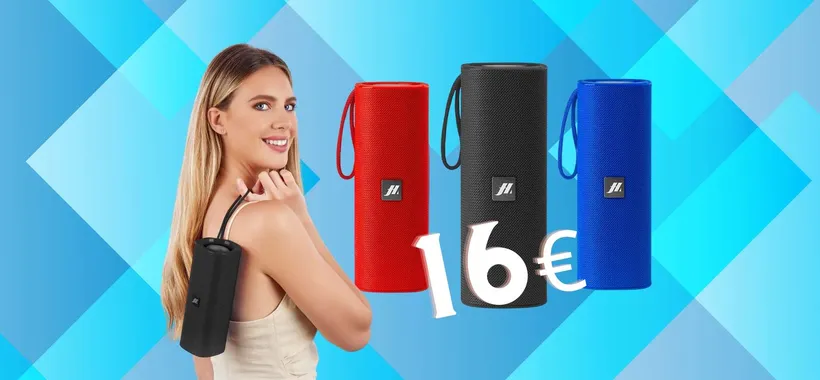 Speaker wireless da 6W compatto in SCONTO del 57% è tuo a 16€