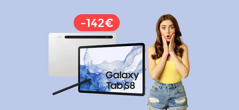 Samsung Galaxy Tab S8 con S Pen torna in SCONTO su Amazon