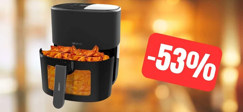 Cottura perfetta con questa friggitrice ad aria in SUPER OFFERTA (-53%)