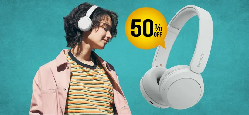 Sony WH-CH520: cuffie wireless con 50h di autonomia a METÀ PREZZO