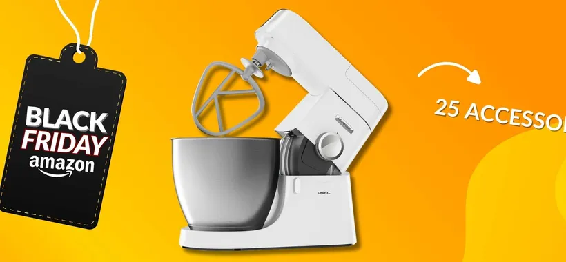 Kenwood Chef XL, planetaria in acciaio con 25 accessori e 100€ in regalo